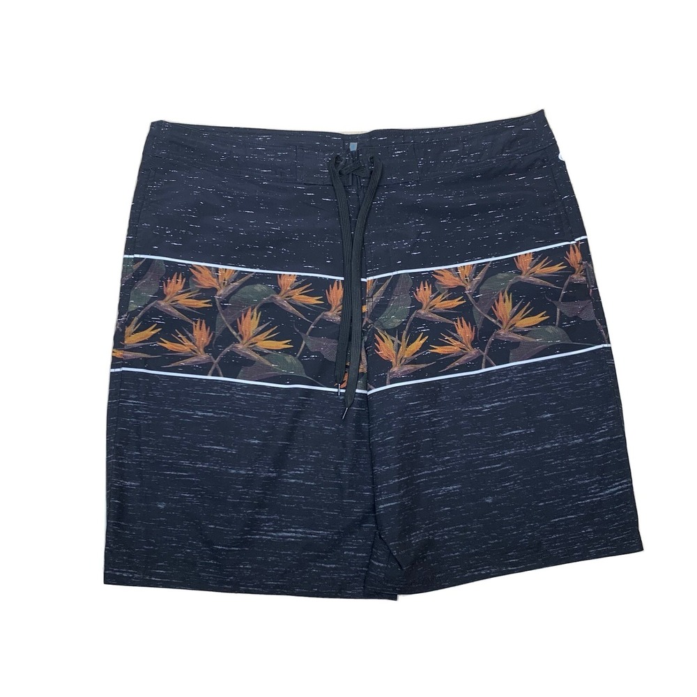 O'Rageous Board Shorts Mens XL Black‎ Swim Trunks